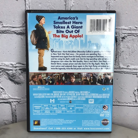 Home Alone 2: Lost In New York Starting Macaulay Culkin Classic Christmas Movie - Picture 3 of 7